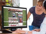 Desktop Pc Mockup Template At Casual Office 6 Desktop Pc Mockup Template At Casual Office 6